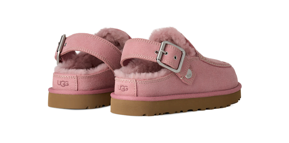 Women's Suede Adjustable-Strap Clog - Dusty Orchid