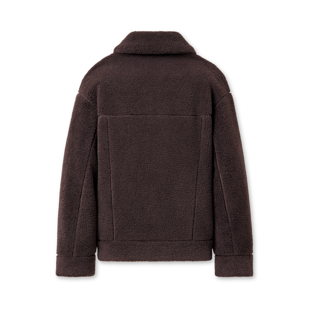 Women's Reversible Faux Suede Trucker Jacket