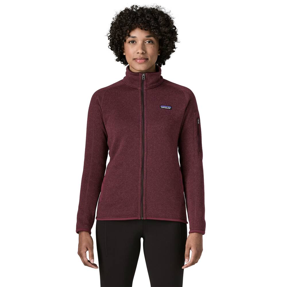 Women's Recycled Knit Fleece Jacket - Black