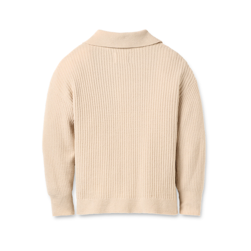 Women's Lightweight Collared Cardigan - Sand