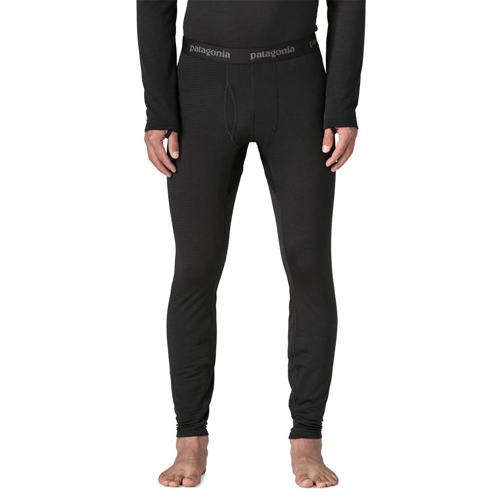 Men's Thermal Grid Base Layer Bottoms - Black