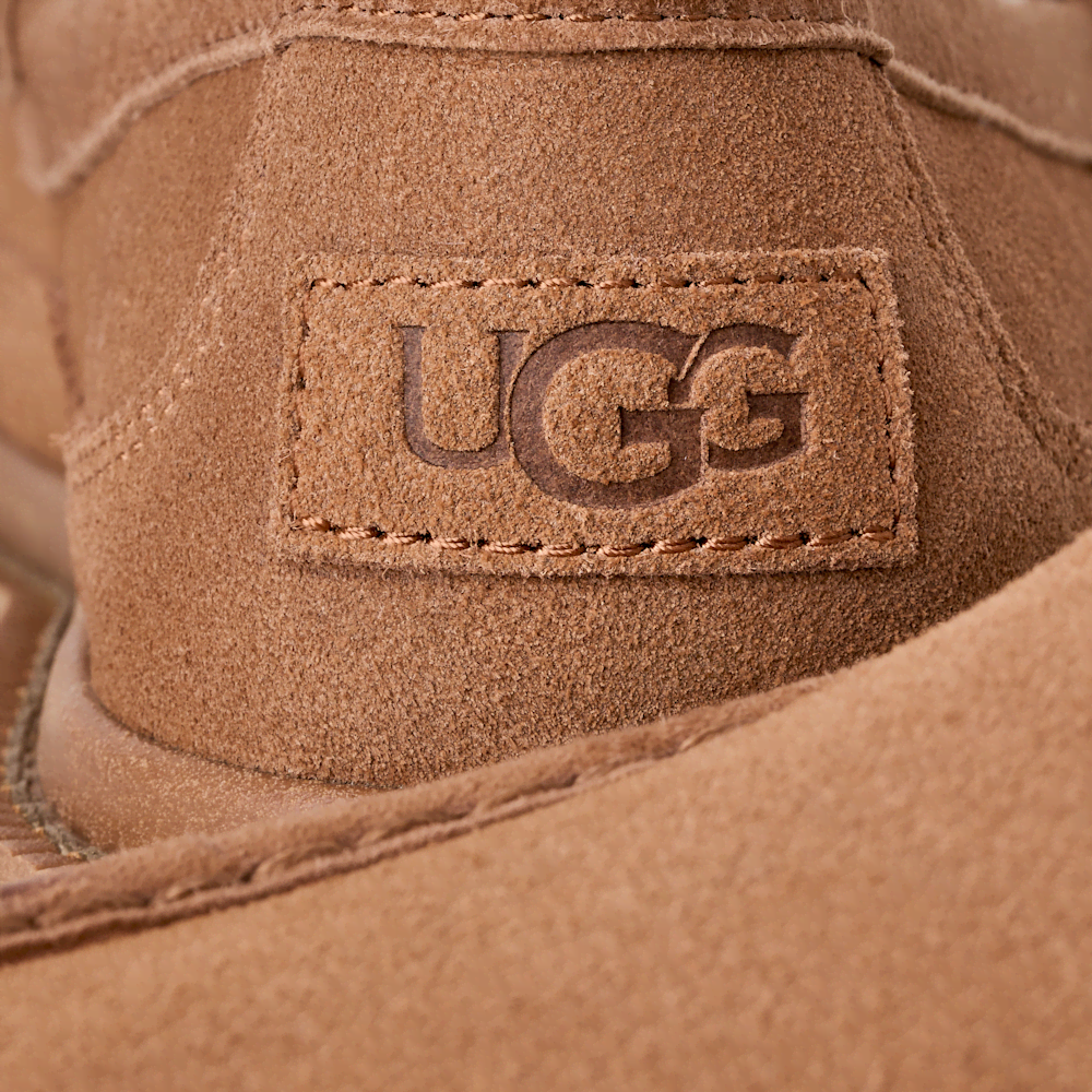 Men's Suede Lug Sole Slipper - Mustard