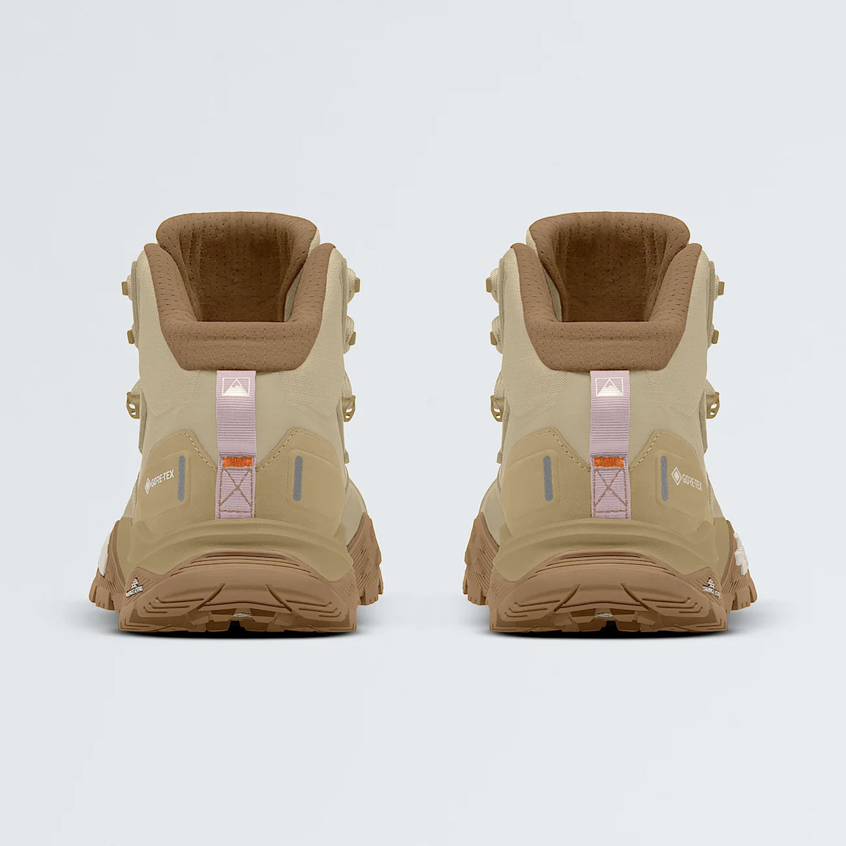 Women's Waterproof Mid Hiking Boots - Pale Khaki