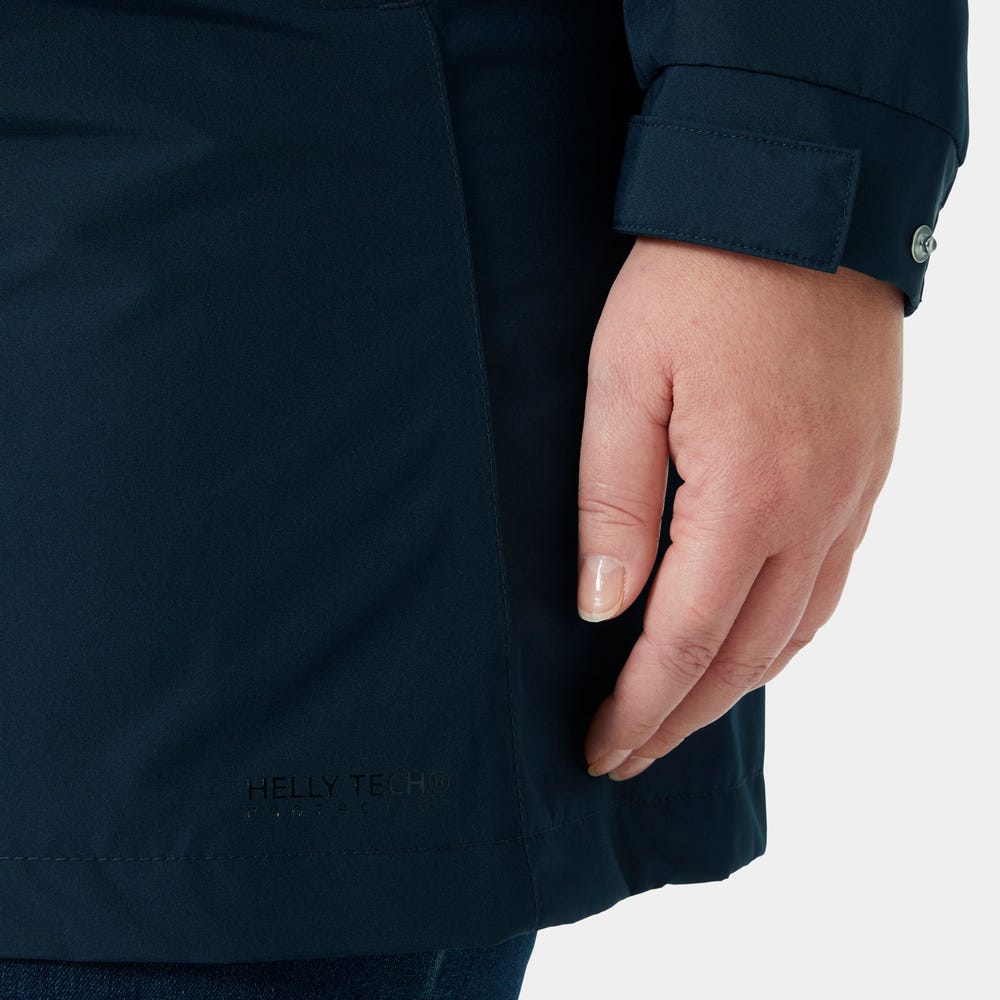 Women's Long Rain Jacket - Berry