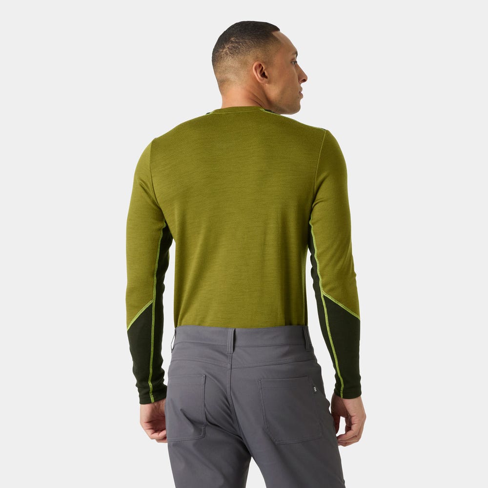 Men's Merino Wool Base Layer Top - Blue