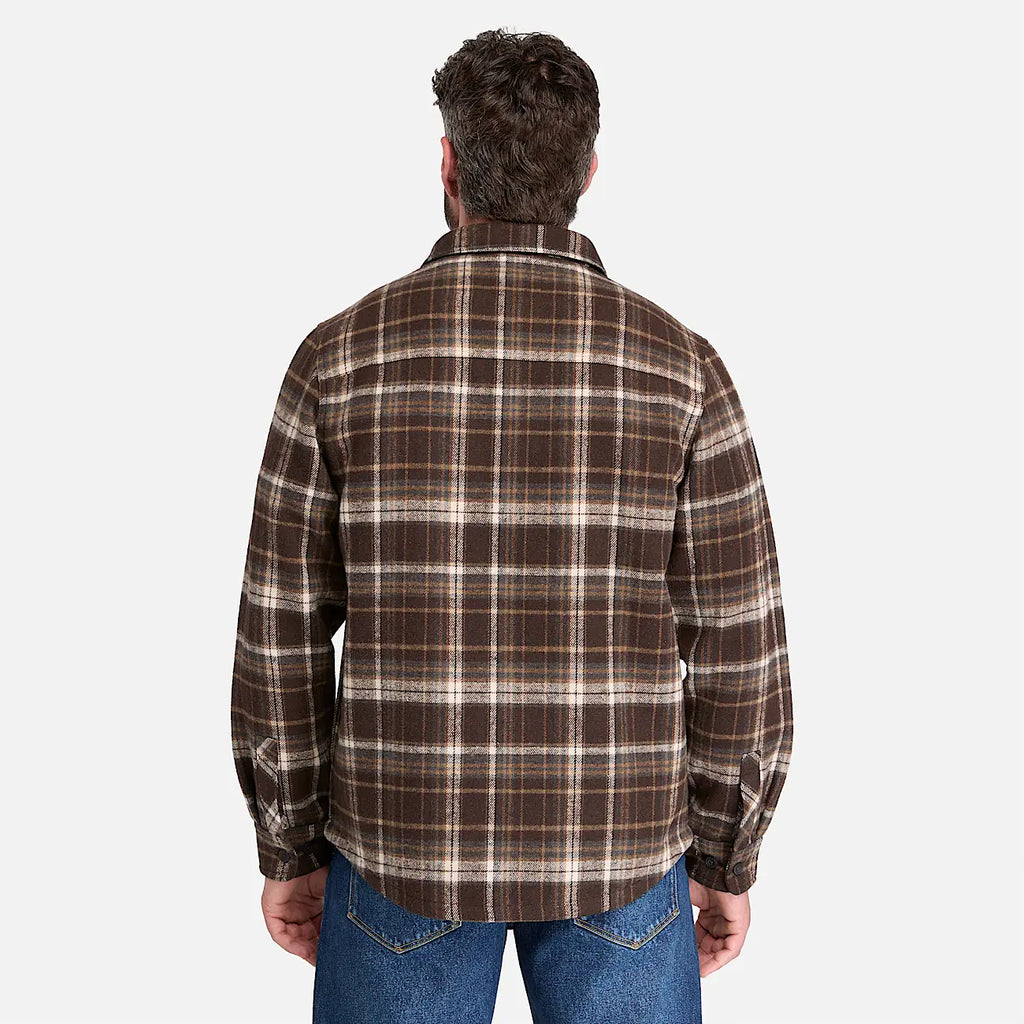 Men's Fleece-Bonded Flannel Overshirt