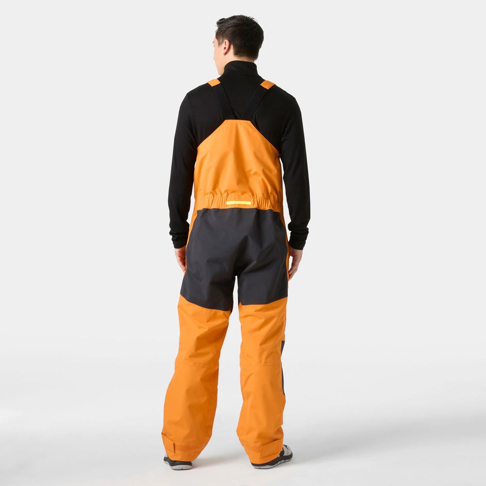 Men's Waterproof Sailing Bib Pants - Orange