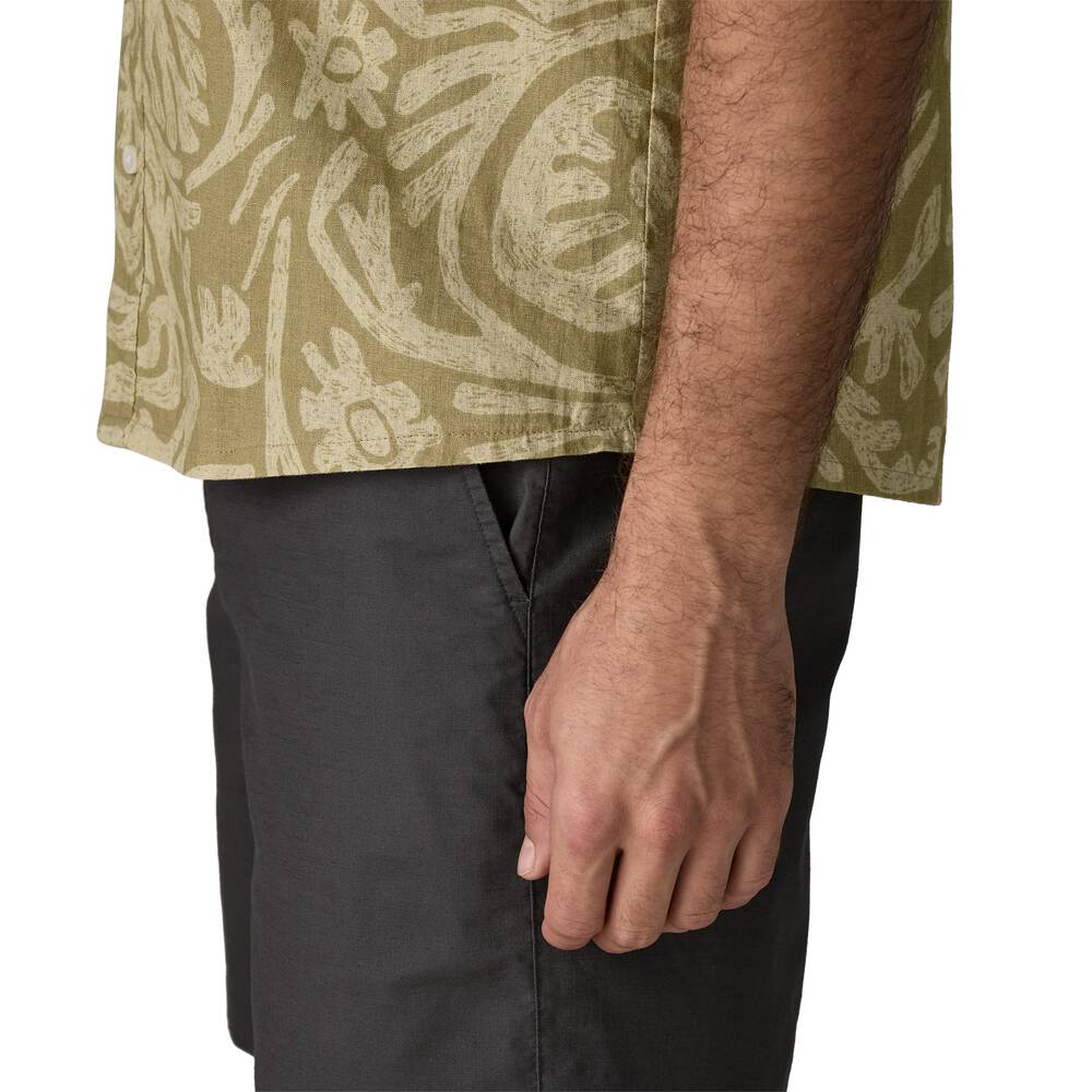 Men's Hemp Cotton Button-Up Shirt - Stone