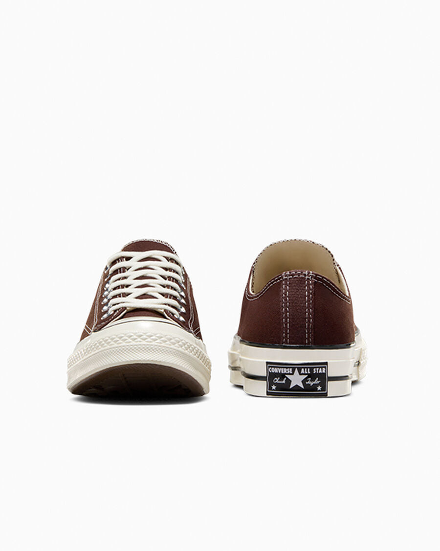 Canvas Low Top Sneakers - Brown - Dark Root Brown Brown/Egret/Black