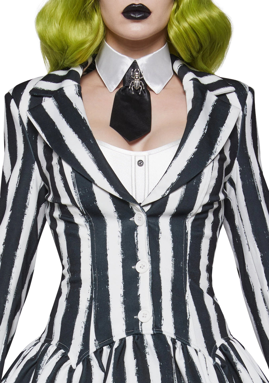 Black & White Striped Blazer Dress Costume