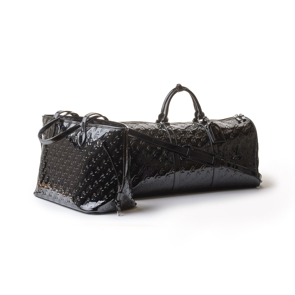 Mirrored Travel Bag Set - Black