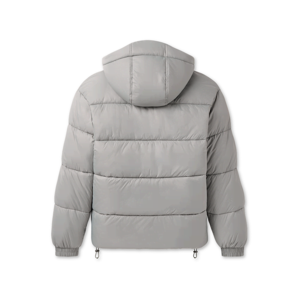 Men's Hooded Puffer Jacket - Green