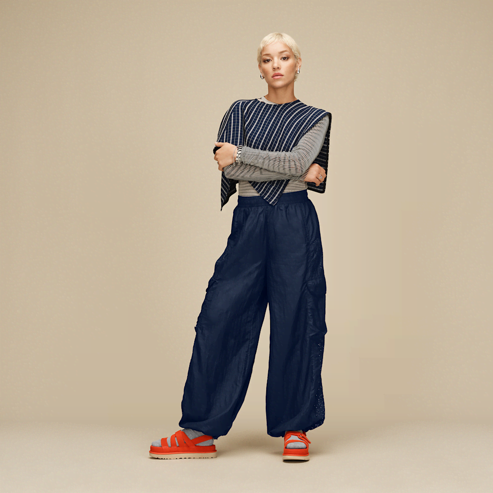 Women's Balloon Cargo Pants - Lobster