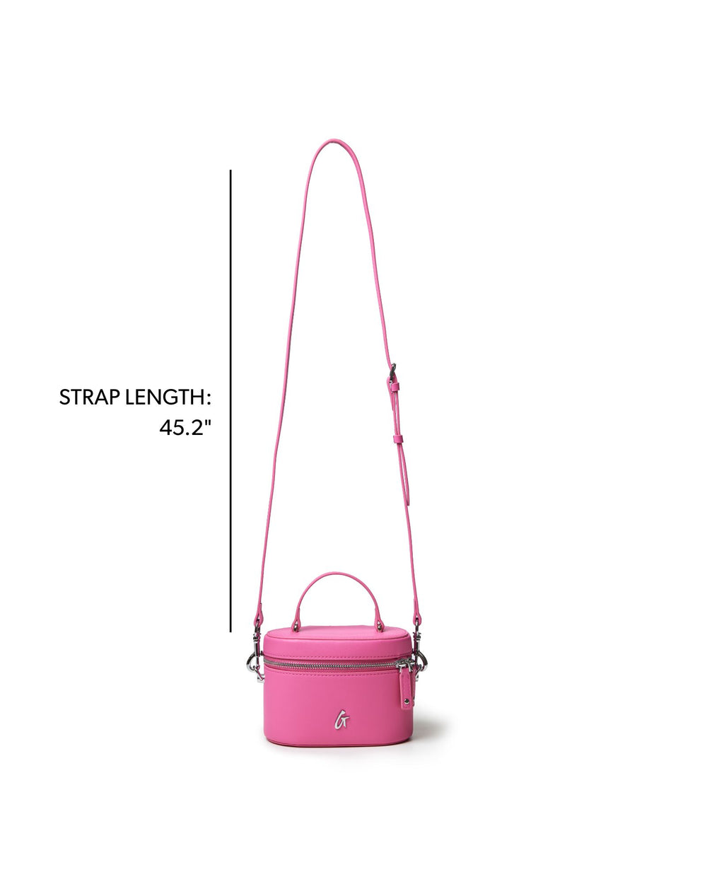 Mini Vanity Case Crossbody - Hot Pink