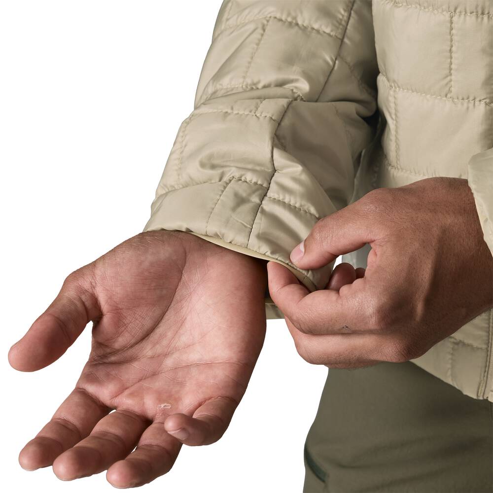 Men's Insulated Hooded Jacket - Brown