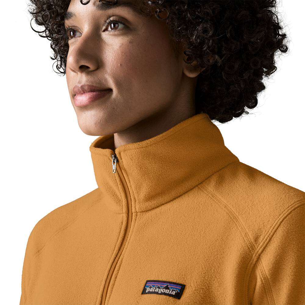 Women's Quarter-Zip Microfleece Pullover - Mango