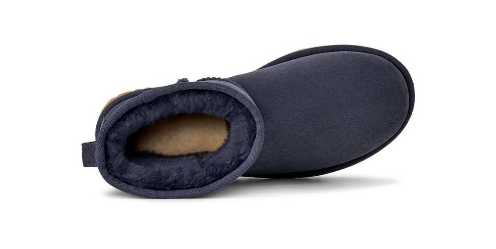 Women's Mini Sheepskin Boot - Dark Indigo