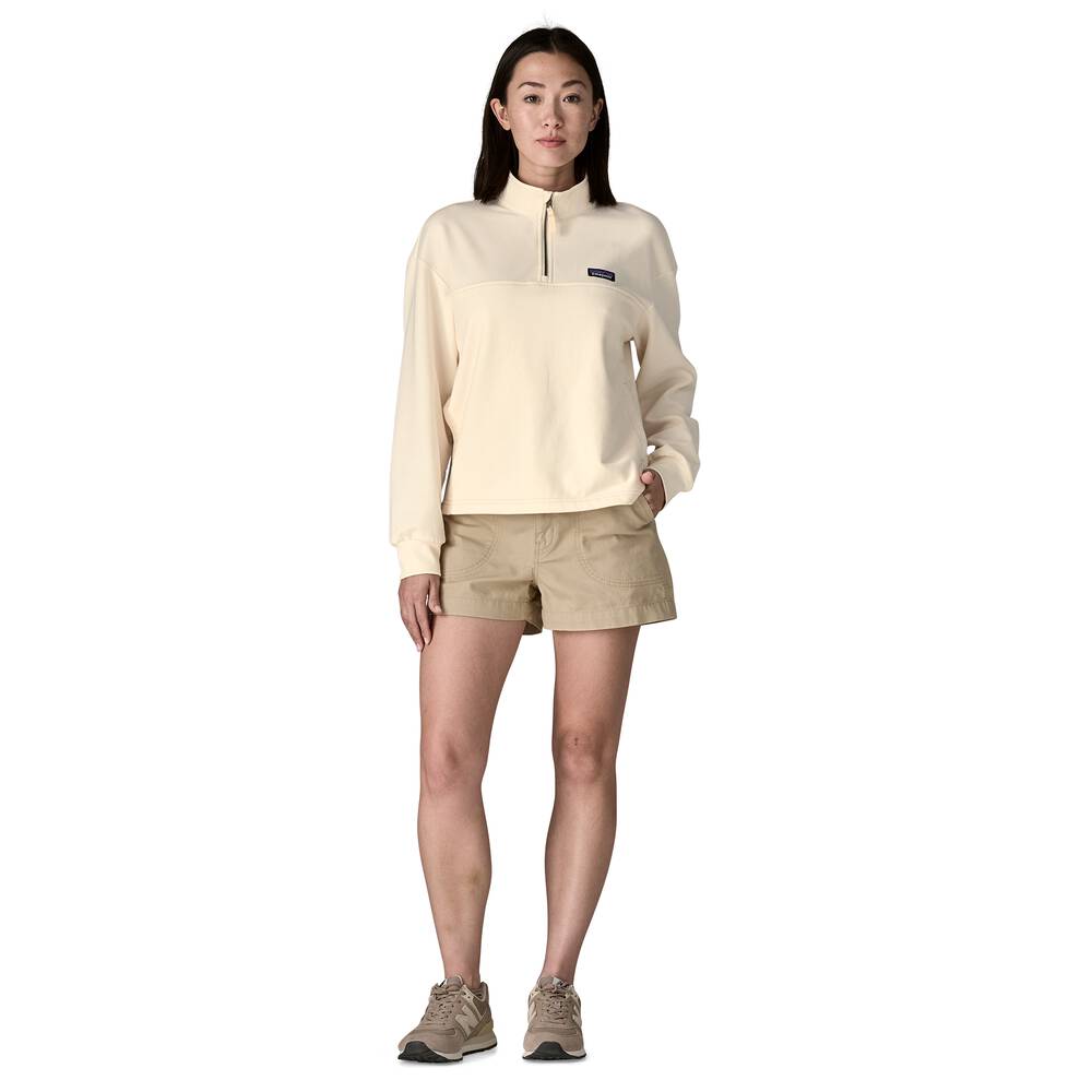 Women's Quarter-Zip Terry Pullover - Brown
