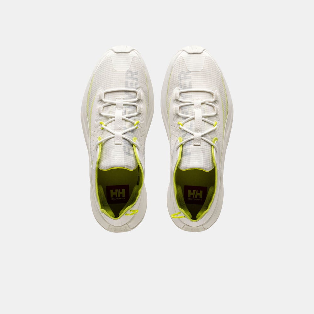 Men's Sailing Deck Shoes - Off-White Black