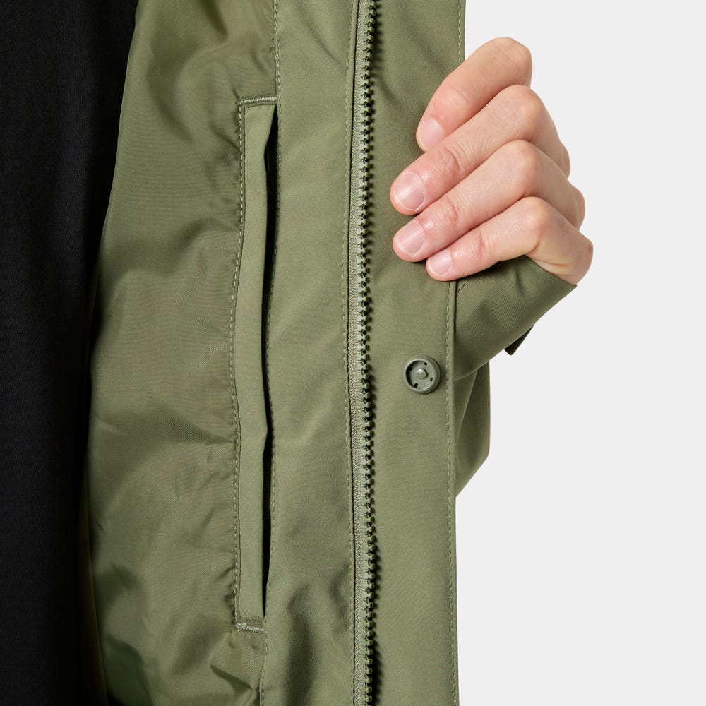 Men's Waterproof Hooded Raincoat - Green