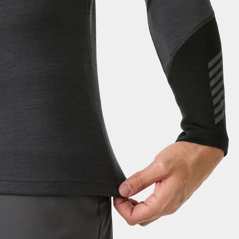 Men's Merino Wool Base Layer Top - Blue
