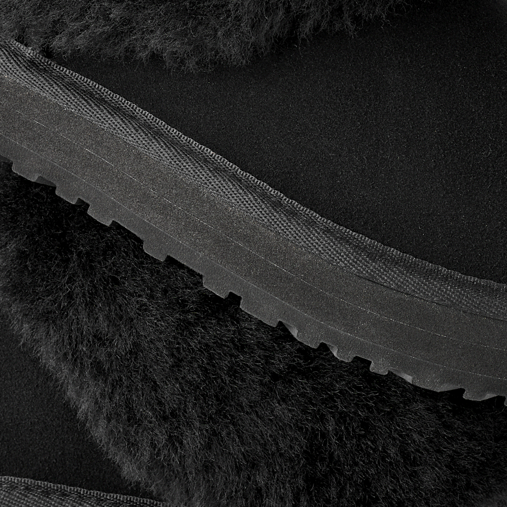 Kids' Suede Platform Slipper - Chestnut