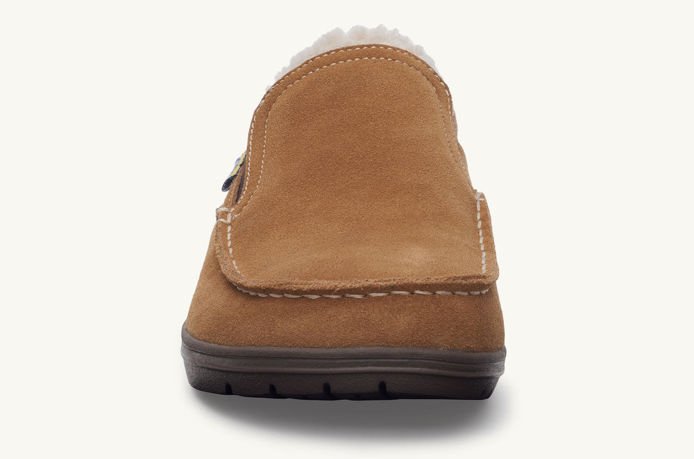 Women's Faux Fur Lined Suede Slip-On - Cozy Cabin