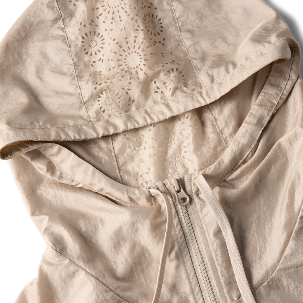 Women's Lightweight Hooded Full-Zip Jacket - Navy