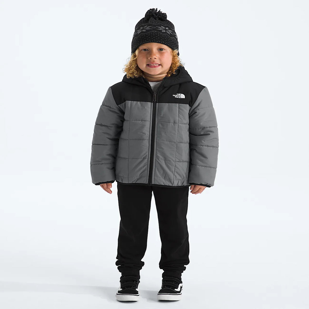 Boys' Reversible Hooded Jacket - Gray