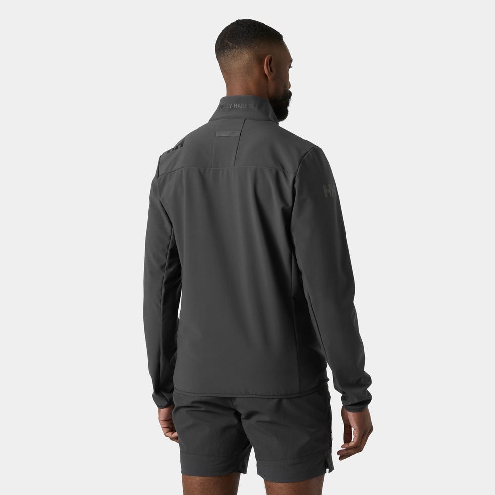 Men's Fleece-Lined Softshell Jacket - Ebony