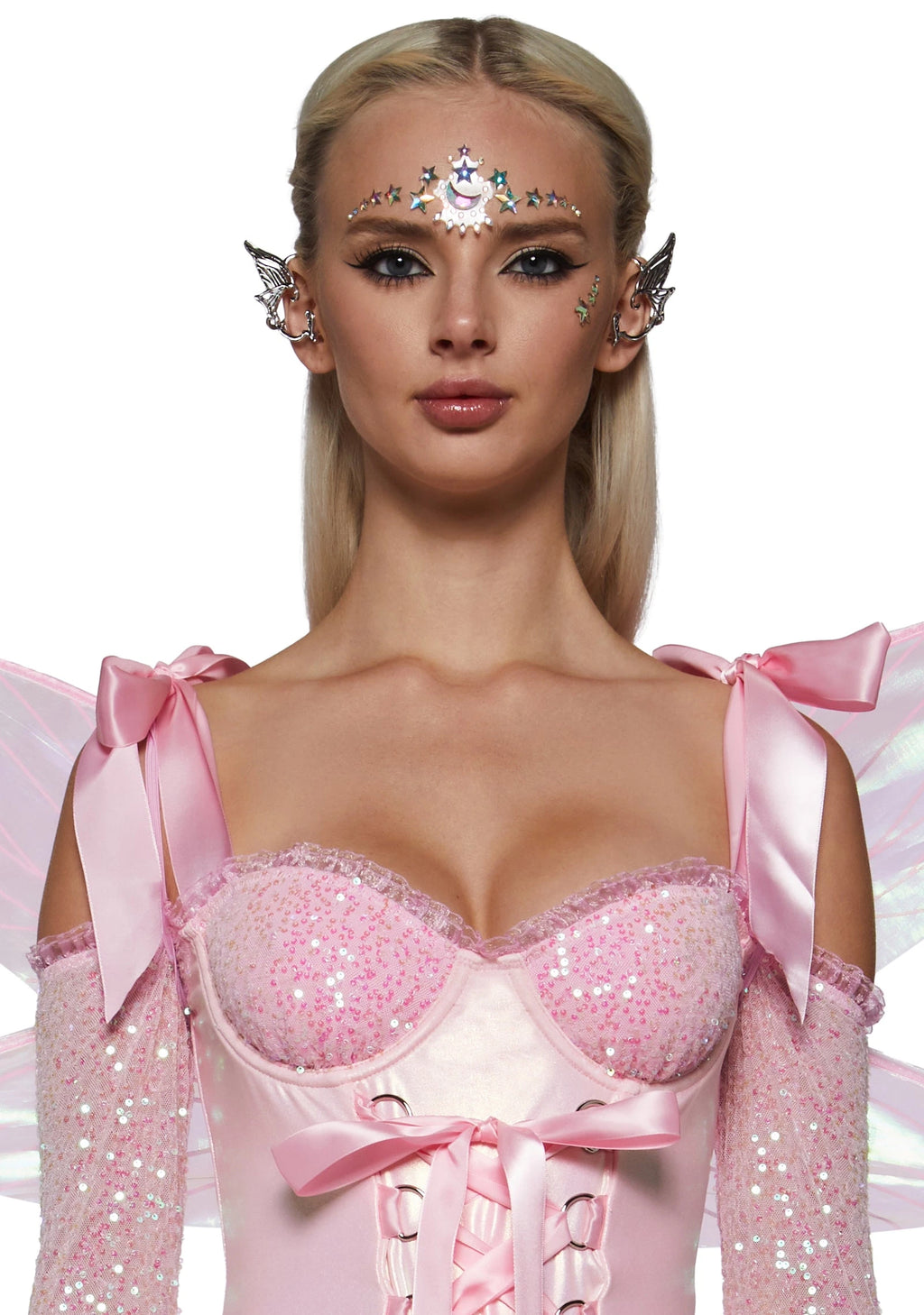 Iridescent Fairy Costume Dress Set - Pink