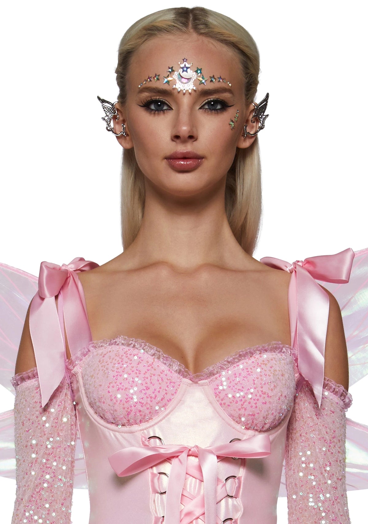 Iridescent Fairy Costume Dress Set - Pink