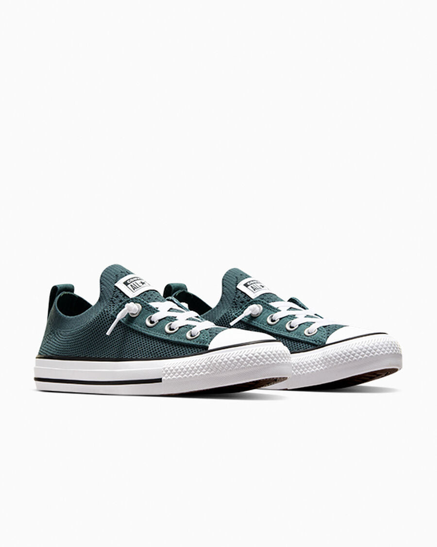 Women's Knit Slip-On Low-Top Sneaker - True Nature Green/White/Black