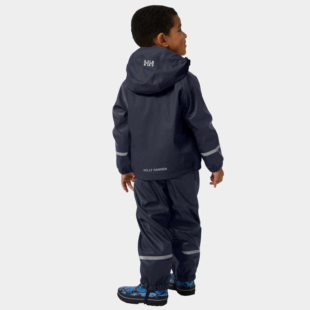 Kids' Fleece-Lined Rain Set - Cranberry