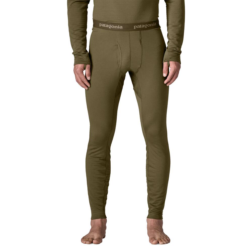 Men's Thermal Grid Base Layer Bottoms - Black