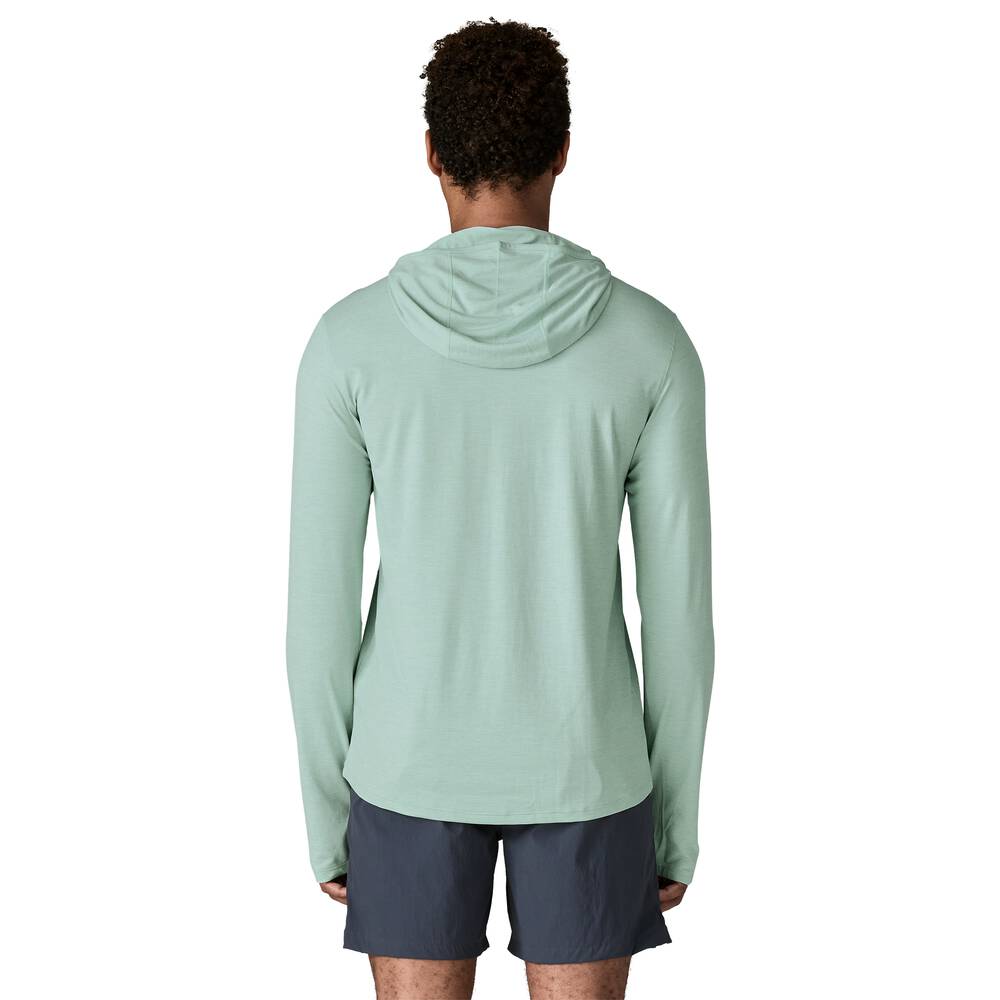 Men's UPF 40+ Sun Hooded Shirt - Aqua