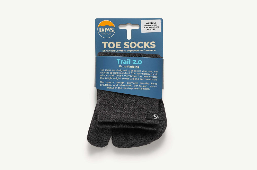 Trail Toe Socks - Dark Gray