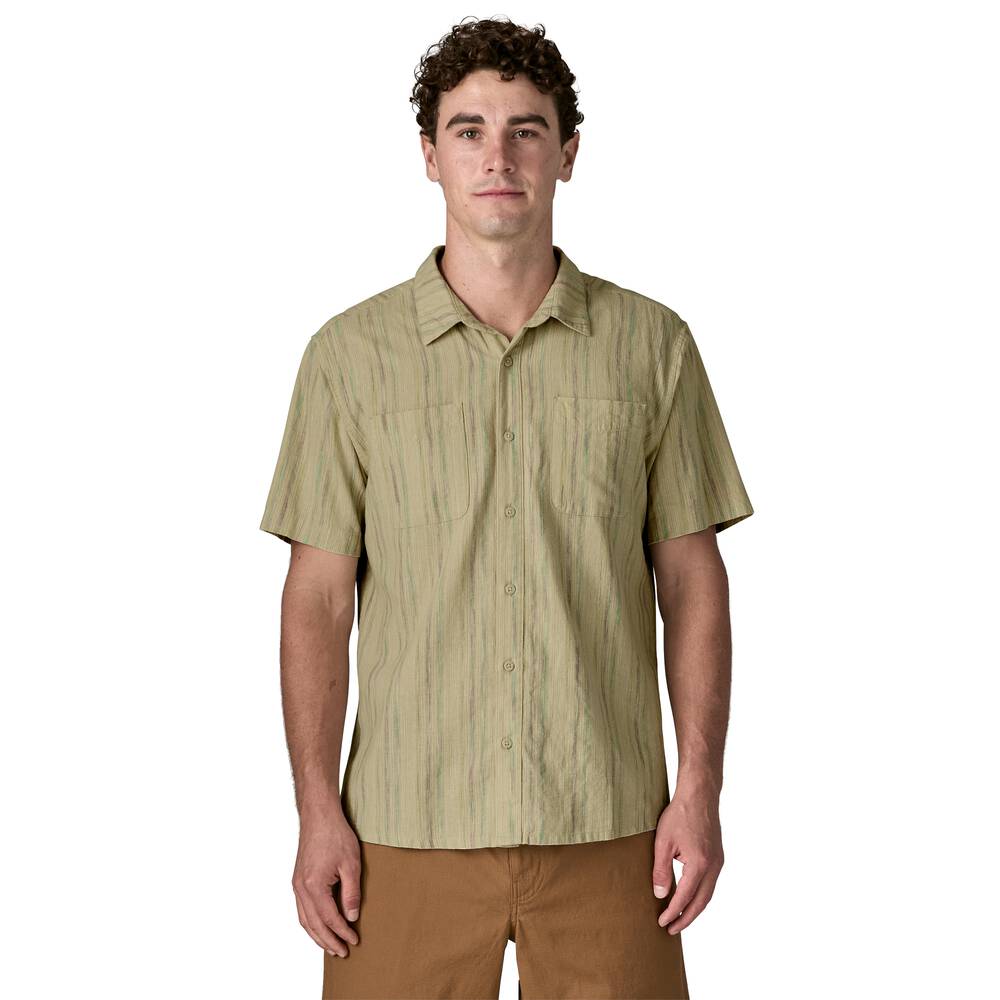 Men's Hemp Cotton Button-Up Shirt - Stone