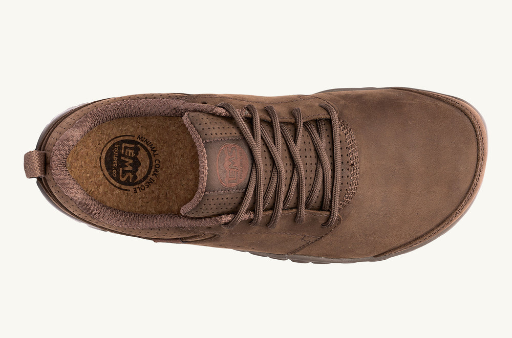 Men's Leather Minimalist Sneaker - Walnut