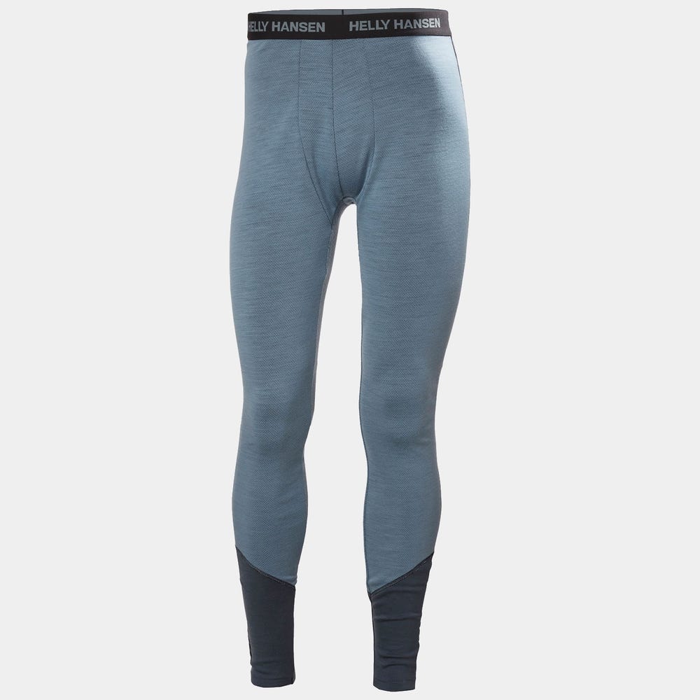 Men's Merino Wool Base Layer Pants - Blue