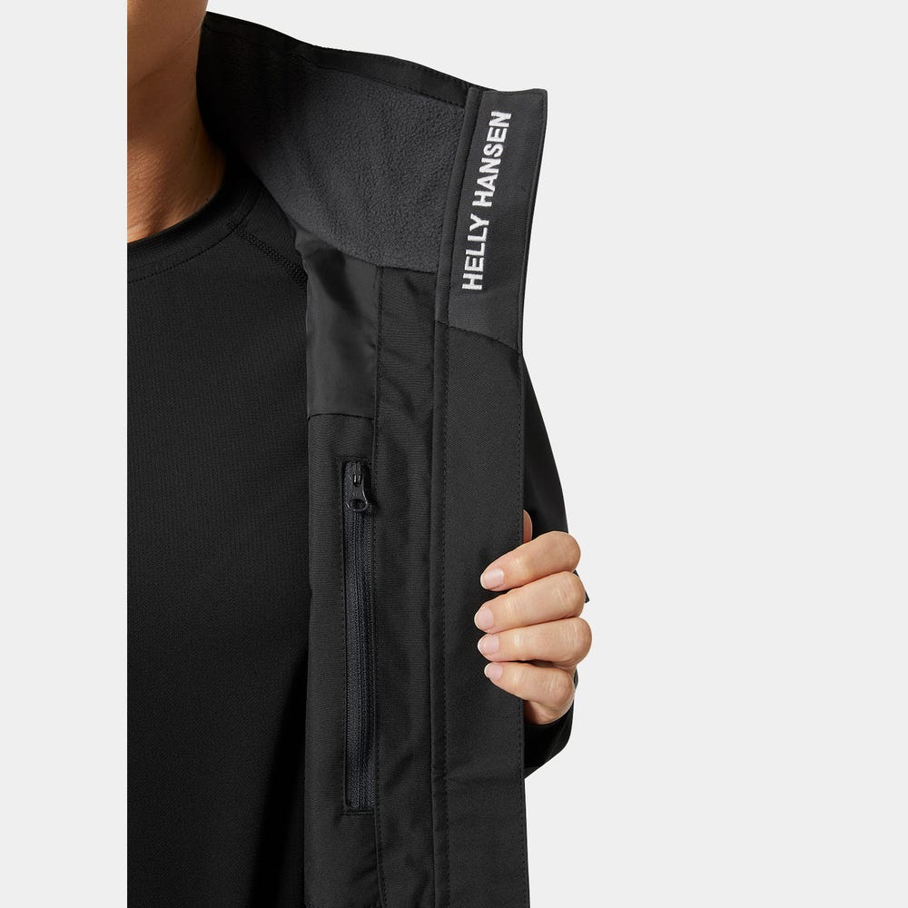 Women's Hooded Sailing Rain Jacket - Black