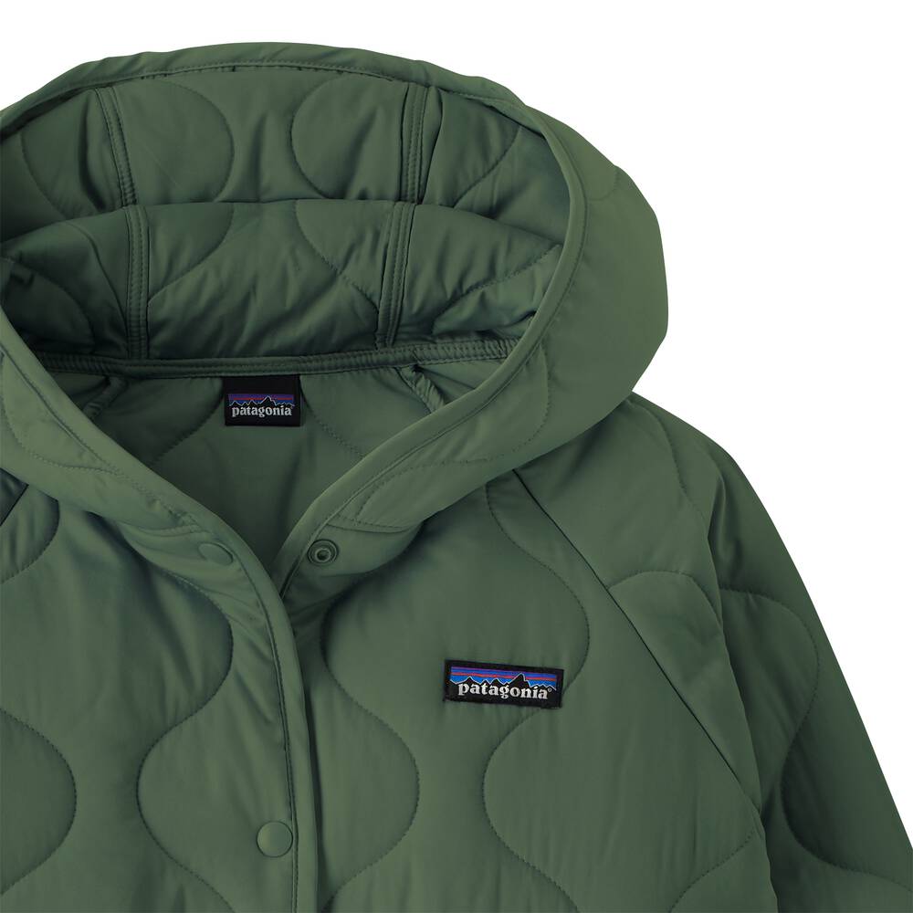 Kids' Quilted Insulated Hooded Jacket - Gray
