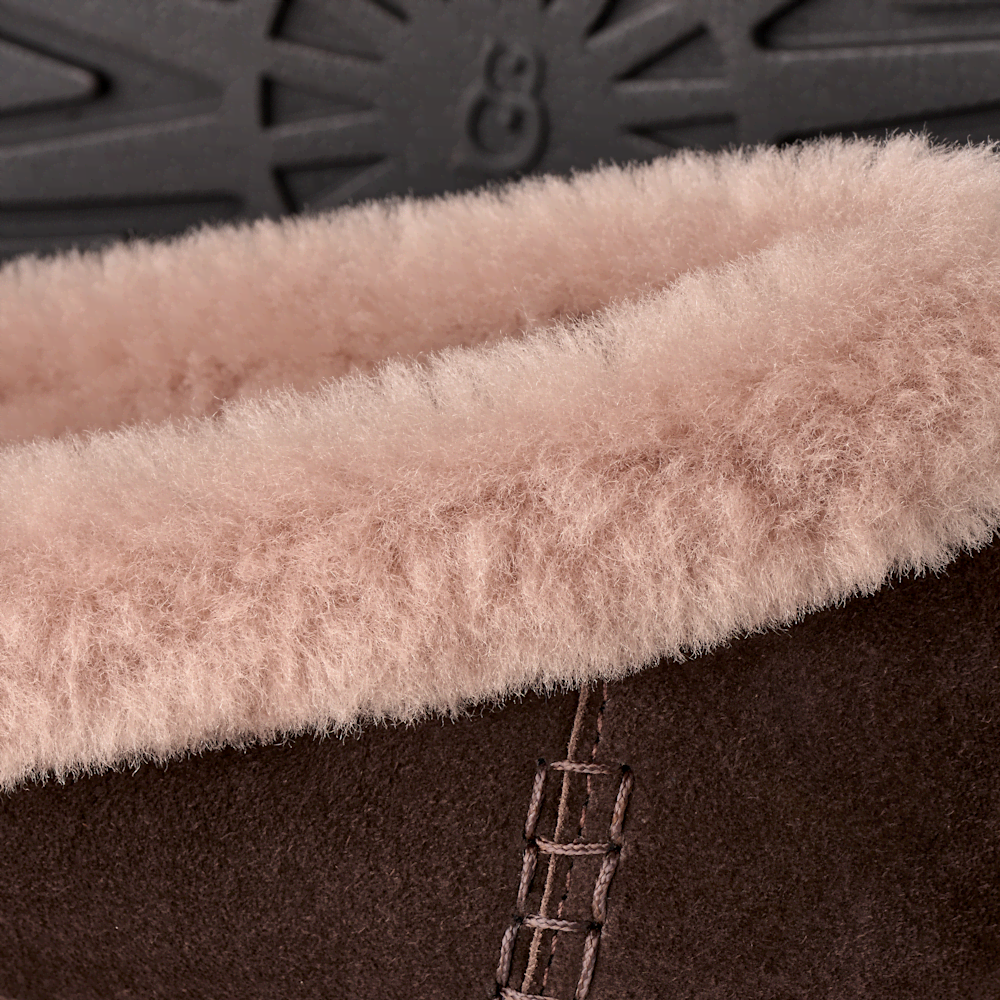 Women's Suede Ballet Flat - Chestnut