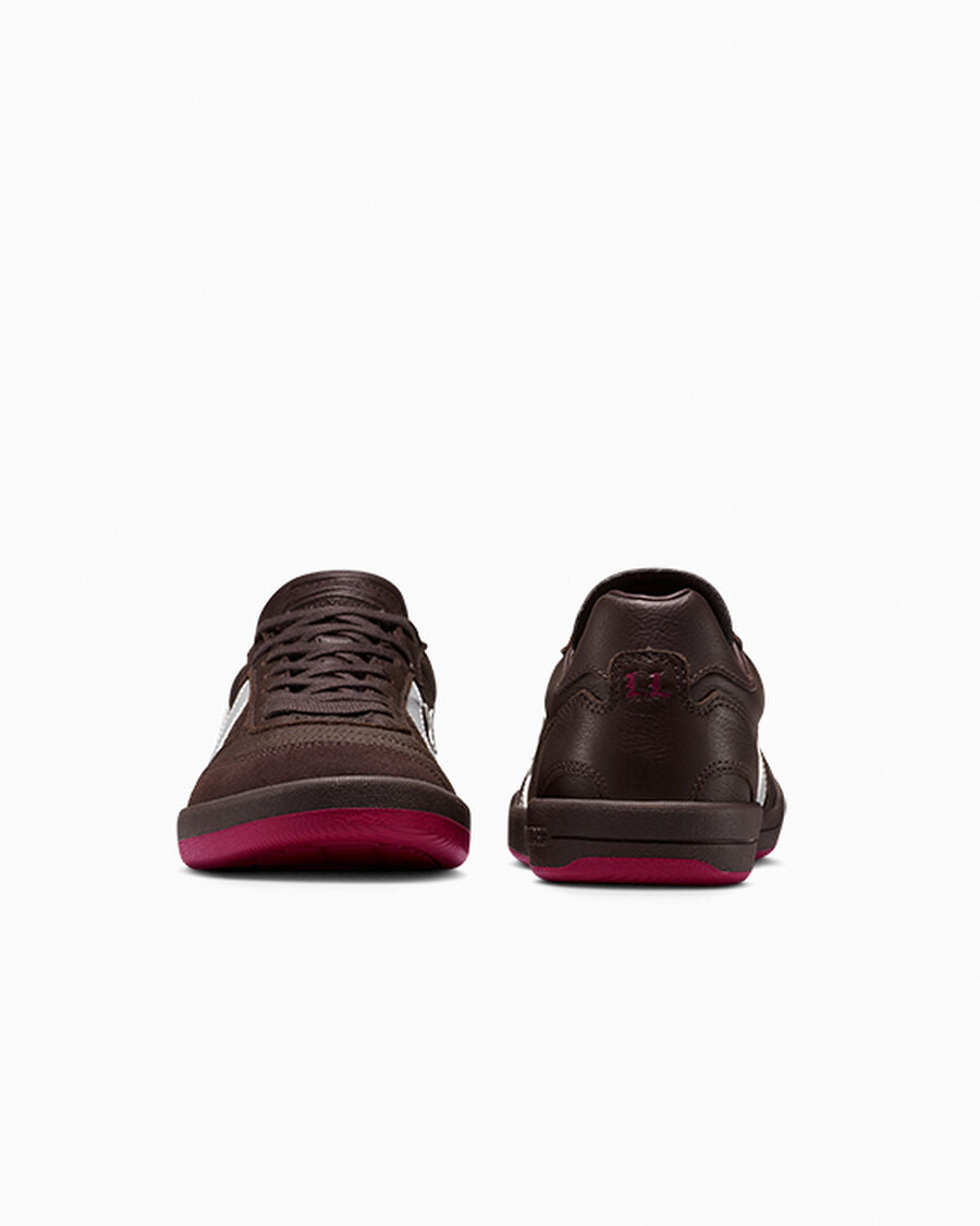 Leather And Suede Skate Low Top Sneakers