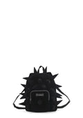Velvet Spiked Mini Backpack - Black