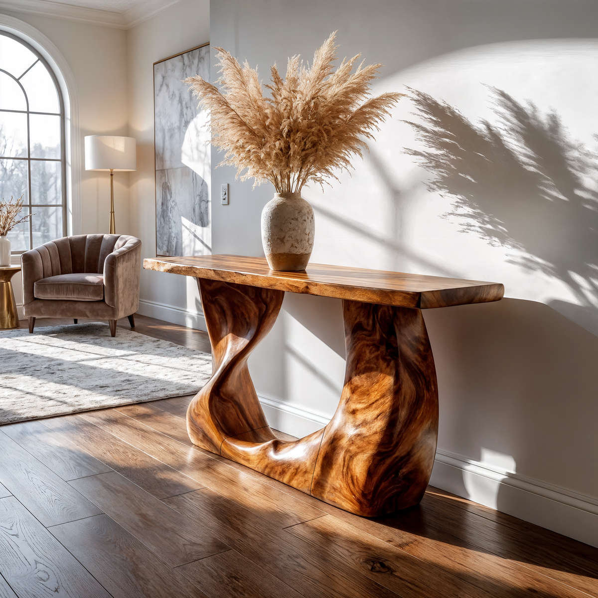 Rustic Modern Console Table