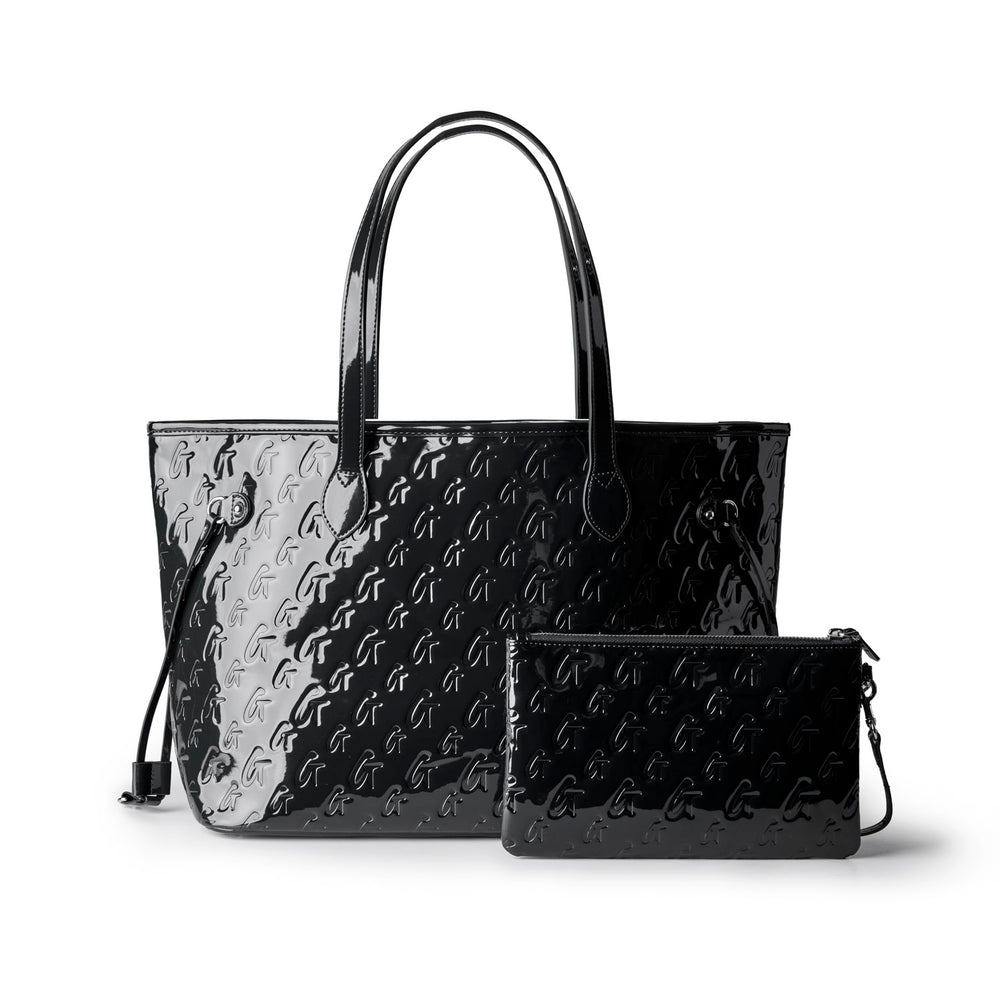 Mirrored Travel Bag Set - Black