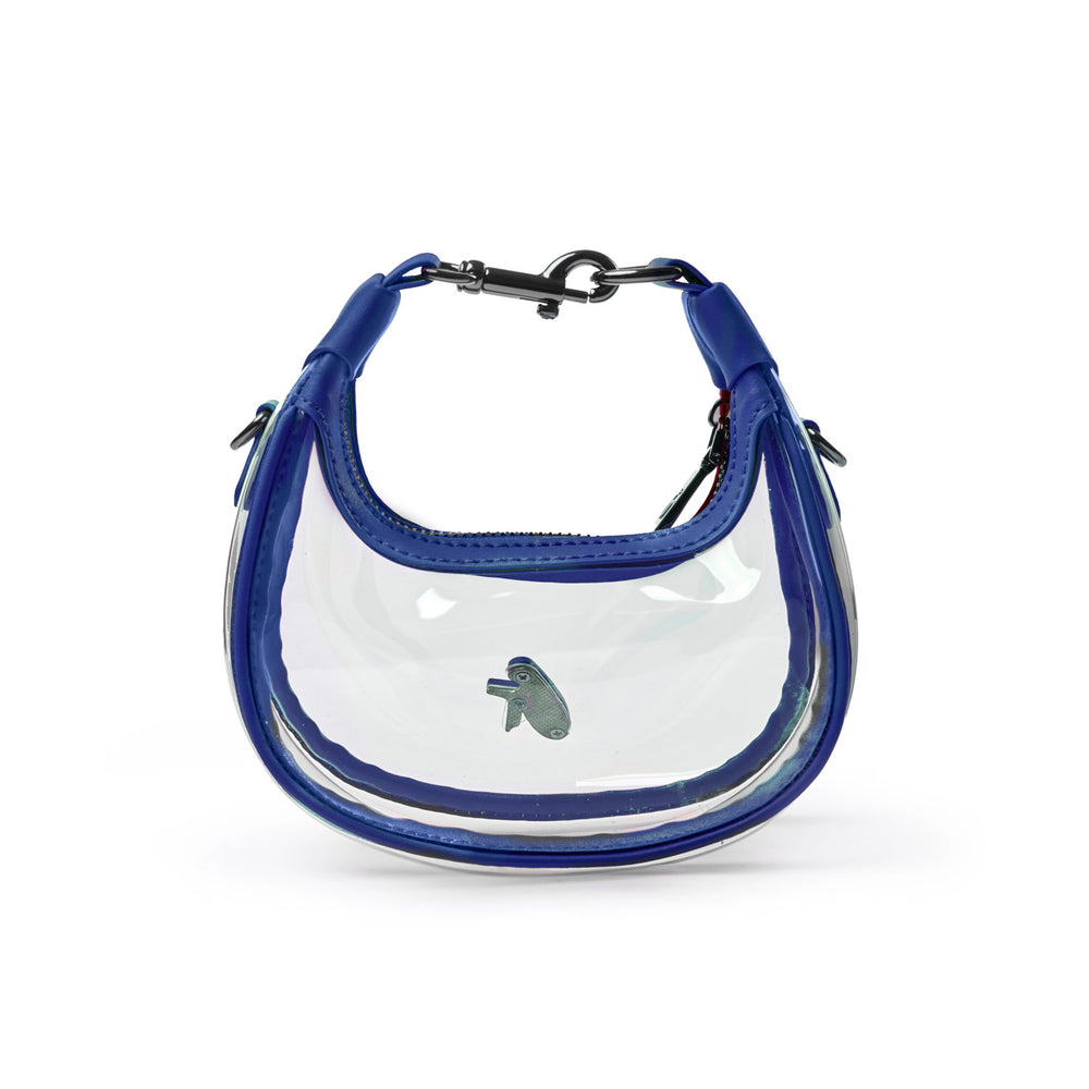 Clear PVC Mini Hobo Bag - Blue