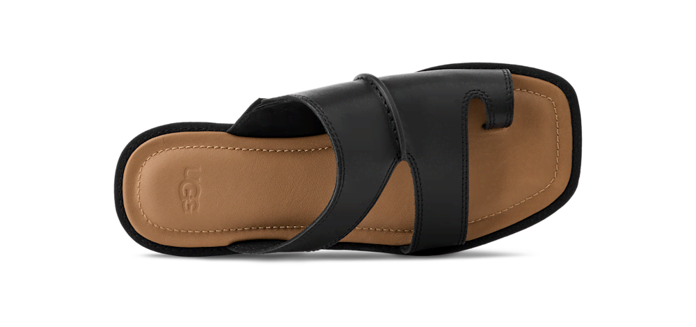 Women's Leather Toe Post Sandal