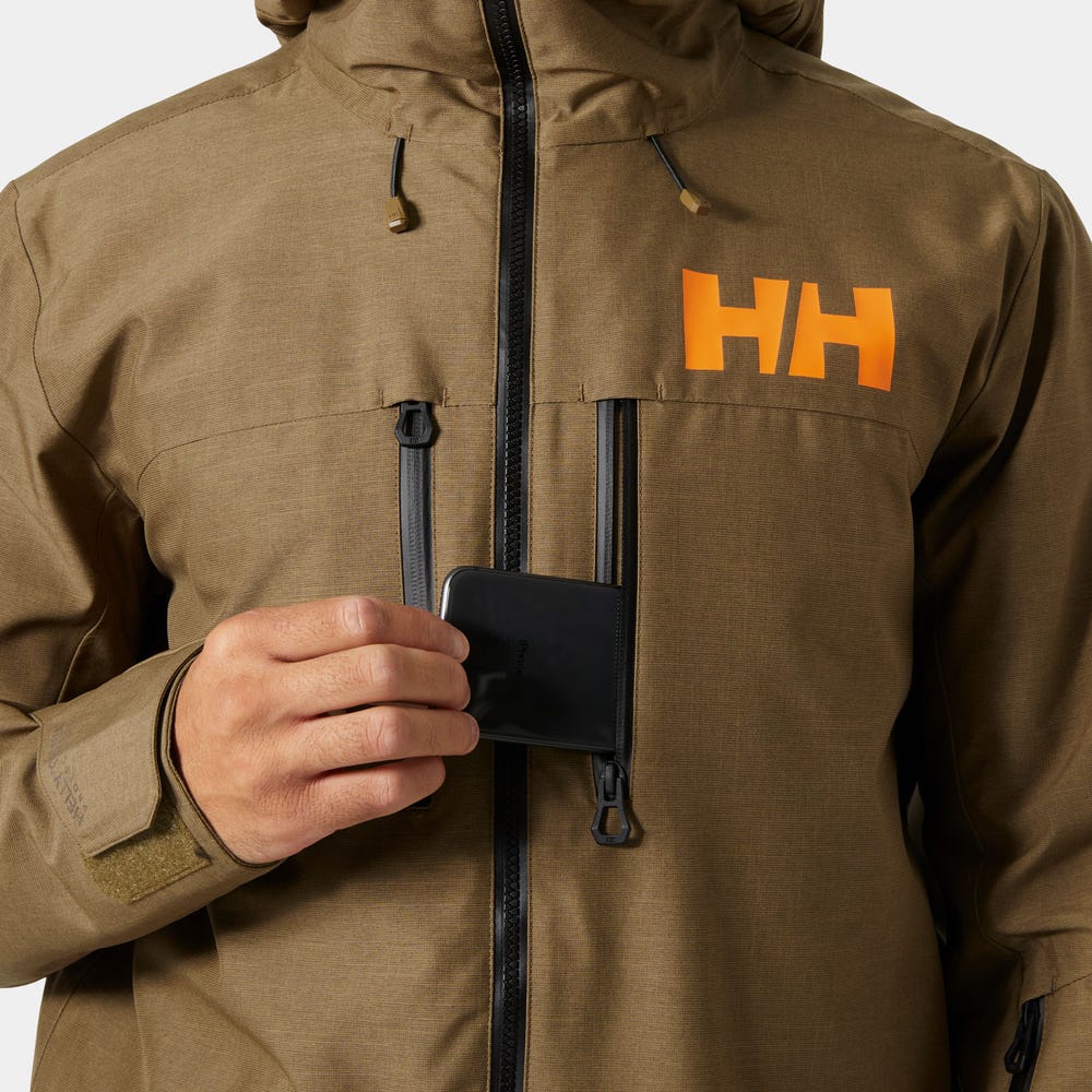 Men's Insulated Ski Jacket - Opal Green